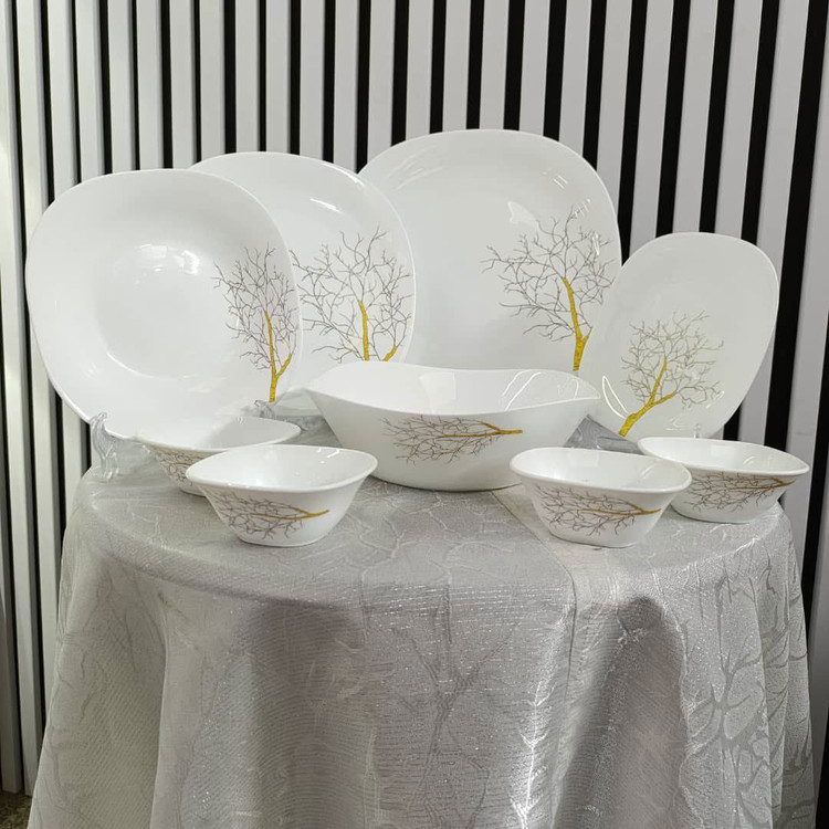 سرویس 26 پارچه مربع درخت طلا ( پاییز)