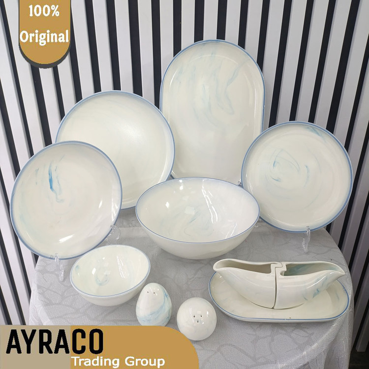 سرویس 31 پارچه استون طرح رنگ آبی