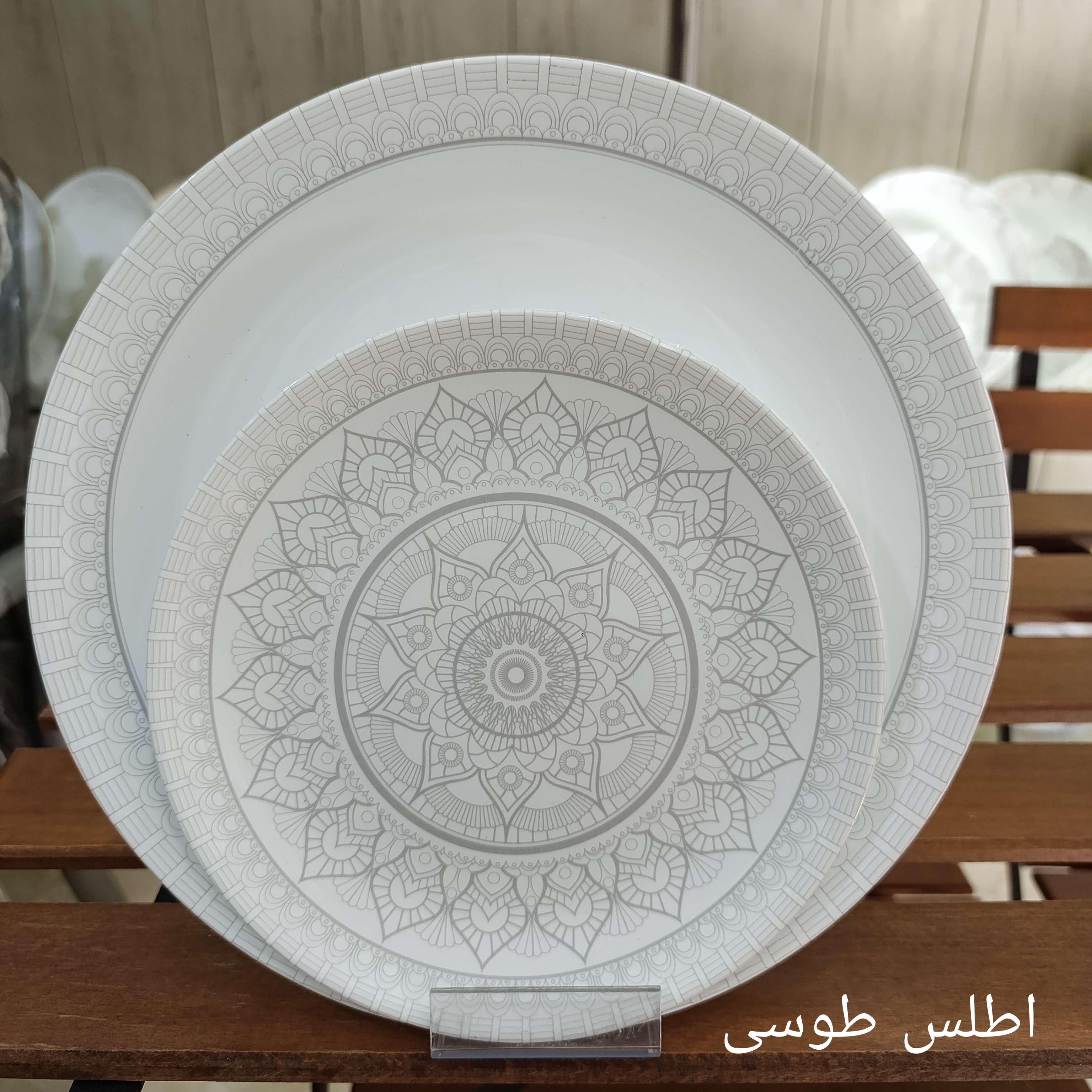 سرویس آرکوپال 26 پارچه طرح اطلس طوسی برند آنیسون (کارخانه مقصود)